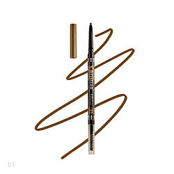 Олівець для брів автоматичний зі щіточкою Eye Brow Pencil Christian CH-25 No 01 Brown