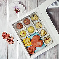 Крафтовый набор шоколадных конфет из натурального фруктового шоколада без сахара