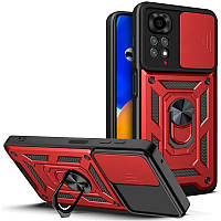Ударостійкий чохол Camshield Serge Ring для Xiaomi Redmi Note 11 (Global) / Note 11S Червоний