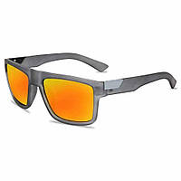 Солнцезащитные очки Polarizer мужские с поляризацией классические зеркальные красные