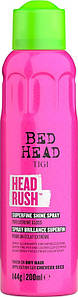 Спрей для блиску волосся легка фіксація Headrush Superfine Shine Spray Tigi, 200 мл