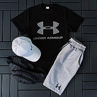 Чоловічий комплект футболка,шорти,кепка,барсетка Under Armour