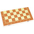 Настільна гра 3в1 шахи, шашки, нарди, 34x34 см, дерево, фото 3