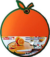 Доска разделочная "Апельсин" оранжевая