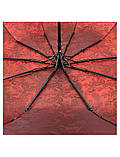 Парасолька напівавтомат жіноча Bellissimo M524 жакардова на 10 спиць Червоний, фото 5