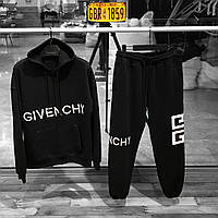 Флісовий чоловічий спортивний костюм Givenchi Чорний