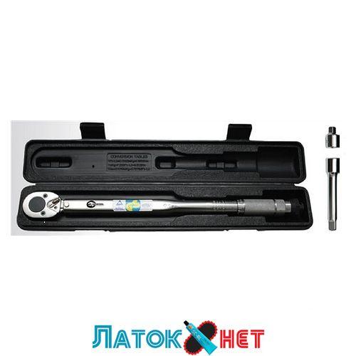 Динамометричний ключ 1/2 перех. 1/2*3/8, удл. 125мм 1/2 28-210NM XT-9007 Intertool