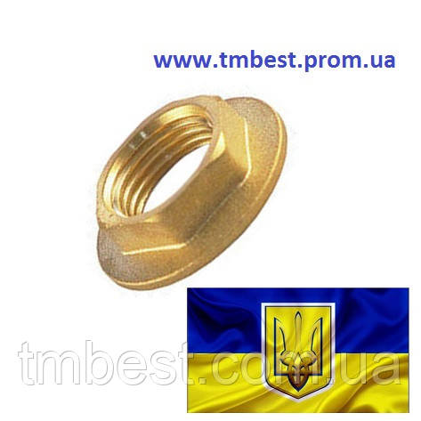 Контргайка з шайбою 1/4" латунна