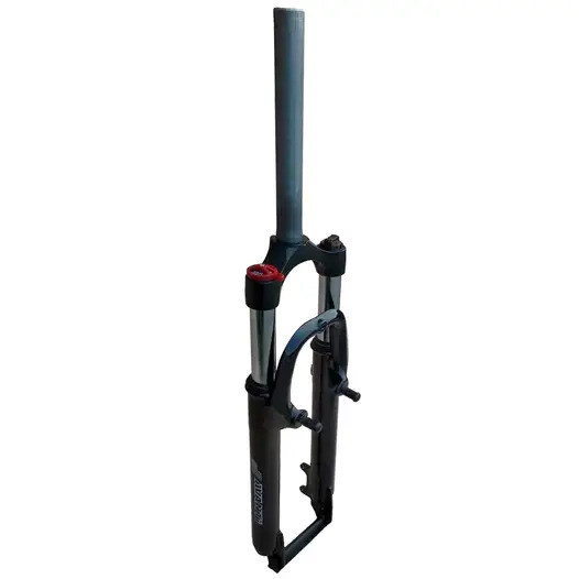 Вилка на велосипед 29" Avanti AV-125, LockOut, шток 240мм 1-1/8" 28,6мм, хід 100мм, диск/ободні, чорний