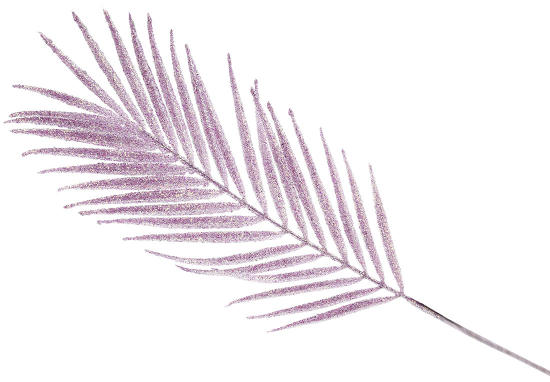 Гілка пальми 77см, колір ліловий - 12 шт УПАКОВКА ТОВАР ВІД ВИРОБНИКА