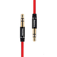 Audio кабель Remax RM-L100 AUX 3.5 miniJack M-M 1м червоний