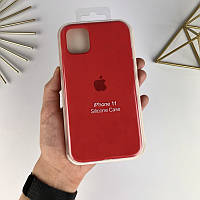 Чехол на Айфон 11 с закрытым низом | Case for iPhone 11 Red (14)