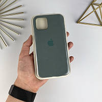 Чехол на Айфон 11 с закрытым низом | Case for iPhone 11 Pine green (55)