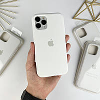 Силиконовый чехол на Айфон 11 про с закрытым низом | iPhone 11 Pro White (9)