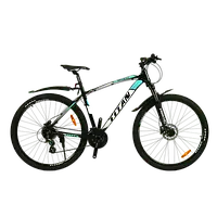 Велосипед Titan 29" Gefest 2022 Рама-20" чорний-білий-бірюзовий