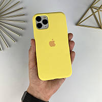 Силиконовый чехол на Айфон 11 про с закрытым низом | iPhone 11 Pro Canary Yellow (50)