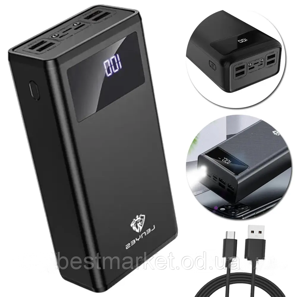 Зовнішній Портативний акумулятор Power Bank Lenyes PX591 50000mA (98534)