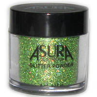 Глиттеры рассыпчатые AsurA cosmetics 15 Green rainbow