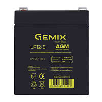 Батарея к ИБП Gemix 12В 5Ач (LP12-5) - Вища Якість та Гарантія!