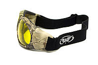 Окуляри захисні з ущільнювачем Global Vision Eliminator Camo Forest (yellow), жовті в камуфльованій оправі, фото 5