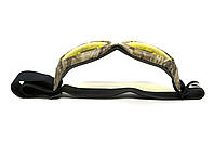 Окуляри захисні з ущільнювачем Global Vision Eliminator Camo Forest (yellow), жовті в камуфльованій оправі, фото 6