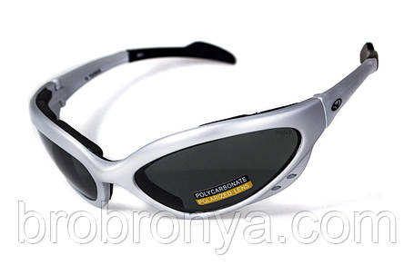 Захисні окуляри з поляризацією Black Rhino Rhinolidz Polarized (gray), сірі, фото 1