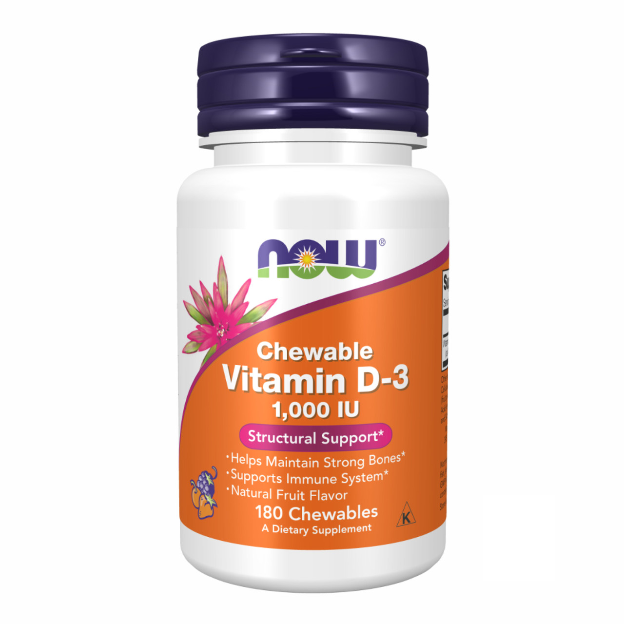 VIT D-3 1000 IU Fruity Chew - 180 loz, фото 1