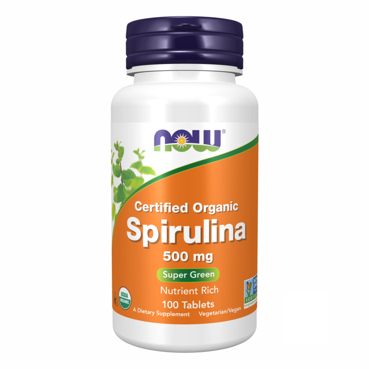 Spirulina 500 mg - 100 tabs, фото 1