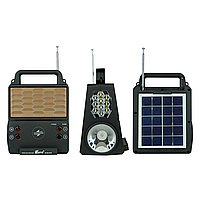 Сонячна зарядна система Solar FP-05WSL + 2 ліхтарі + радіо + Bluetooth + бездротова зарядка