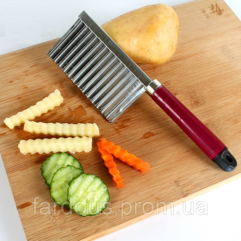 Нож для волнистой нарезки овощей, картофеля фри, моркови - фото 1 - id-p497598258