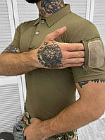 Тактическая армейская футболка поло ВСУ койот, Мужская штурмовая футболка Single Sword coyote
