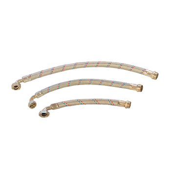 Шланг для станції d27мм M1"*F1" 80см нержавіюча сталь Lider