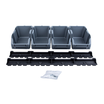 Набір лотків для метизів 8шт з кріпленням сірий SIGMA