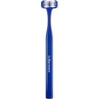 Зубная щетка Dr. Barman's Superbrush Regular Трехсторонняя Мягкая Синяя (7032572876212-dark-blue) - Вища