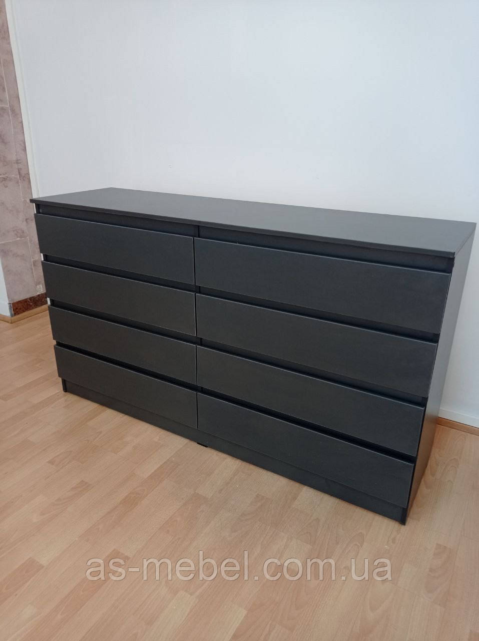 Комод на 8 ящиків колір Антрацит розмір 1600*450*900 мм, фото 1