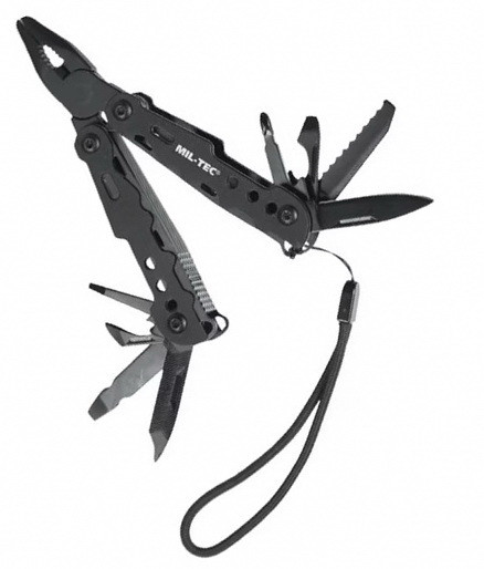 Мультитул Mil-Tec Cobra Black Small з кобурою, чорний