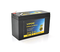 Аккумуляторная батарея литиевая Vipow 12 V 12Ah с элементами Li-ion 18650 со встроенной ВМS платой, (3S6P)