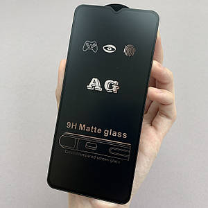 Захисне скло для Tecno Spark 9 матове без відбитків скло на телефон техно спарк 9 чорне mtt