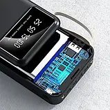 Power Bank TORIMA TRM-1021 20000 mAh з ліхтариком Портативний зарядний пристрій Black, фото 5