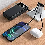 Power Bank TORIMA TRM-1021 20000 mAh з ліхтариком Портативний зарядний пристрій Black, фото 8