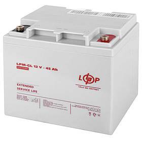 Акумулятор гелевий LogicPower LPM-GL 12V - 45 Ah