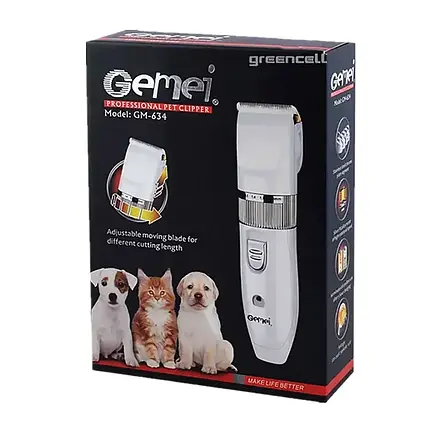 Професійна машинка для стриження тварин на акумуляторі Gemei GM-634 (40), фото 1