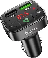 FM-трансмиттер (модулятор) Hoco Promise QC3.0 Car BT FM Transmitter (E59) Black