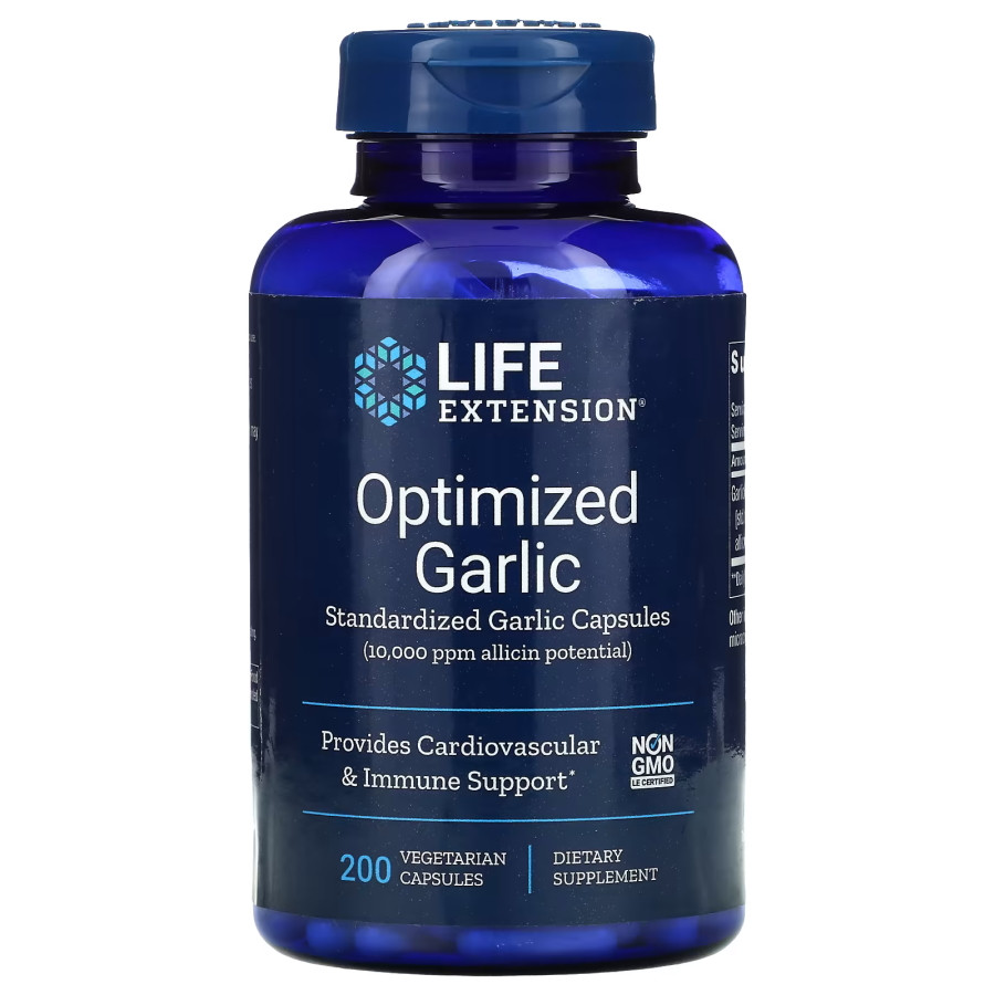 Optimized Garlic Life Extension, 200 капсул