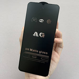 Захисне скло для Samsung Galaxy A14 4G / 5G матове без відбитків скло на телефон самсунг а14 чорне mtt