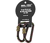 Карабін алюмінієвий 2 шт. Mil-Tec 60 мм WOODLAND 15922060, фото 3