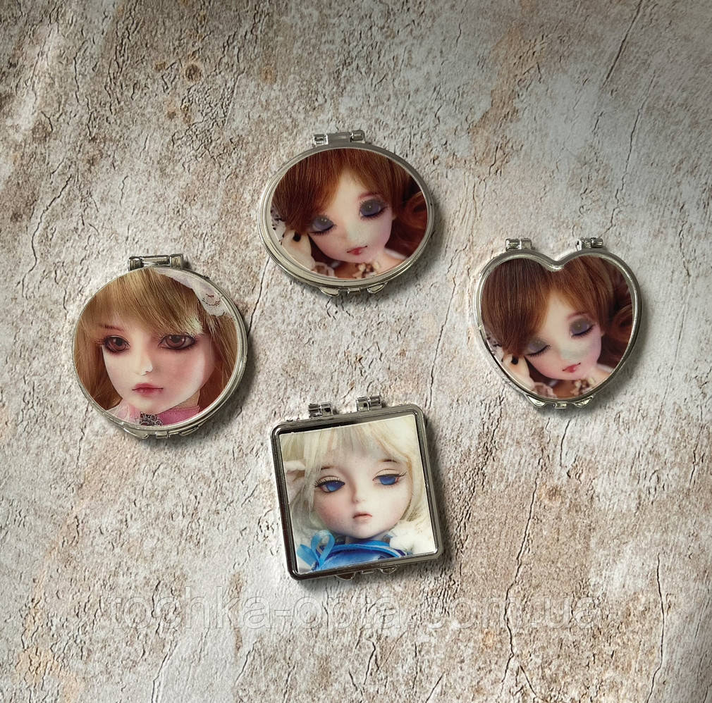 Дзеркало косметичне, що моргають очі пластикове, фото 1