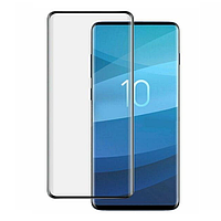 Защитное стекло Fiji Premium для Samsung Galaxy S10 (G973) закругленные края и полная проклейка черный