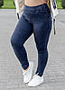 Джегінси жіночі на резинці великого розміру (розміри 48-62), фото 8