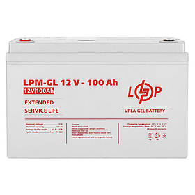 Акумулятор гелевий LogicPower LPM-GL 12V - 100 Ah